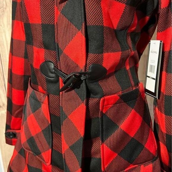 NWT Big Chill Checkered Womens Jacket Red and Black Sz Small - Picture 3 of 9